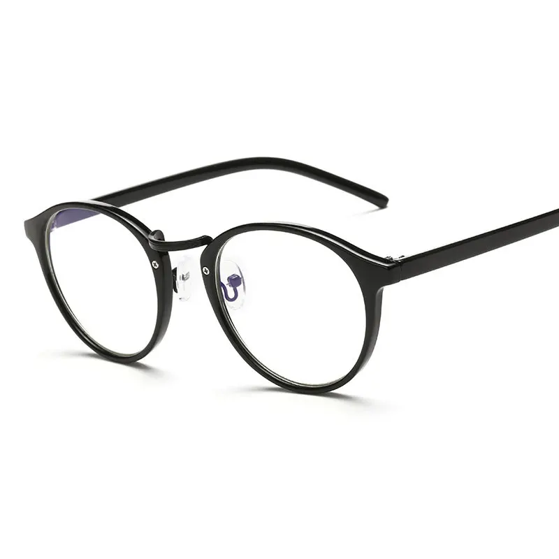 Круглые прозрачные очки с защитой от синего излучения, компьютерные очки для мужчин и женщин, модная оправа для очков Oculos De Grau, прозрачное покрытие линз