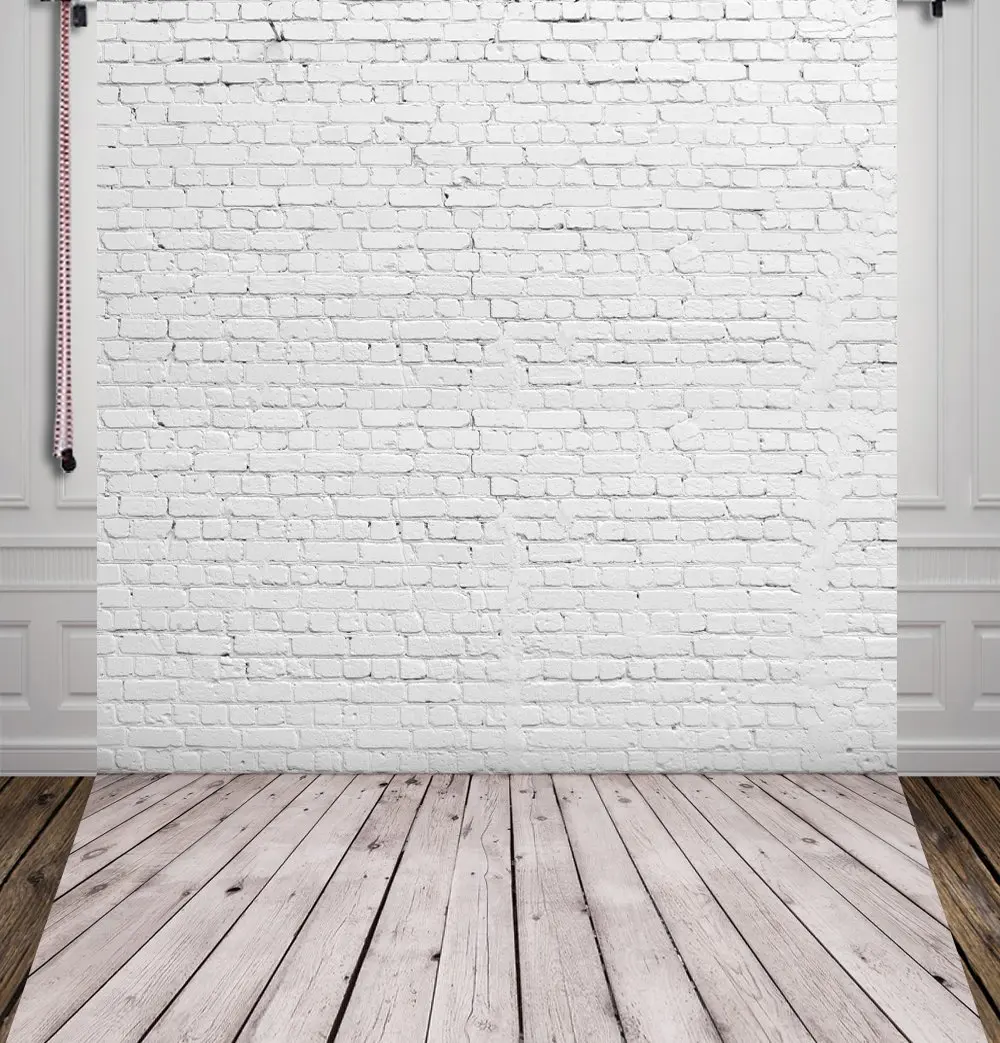 

5x7ft White Brick Wall Photography Backdrops Background Photo Backdrop Baby Backdrop