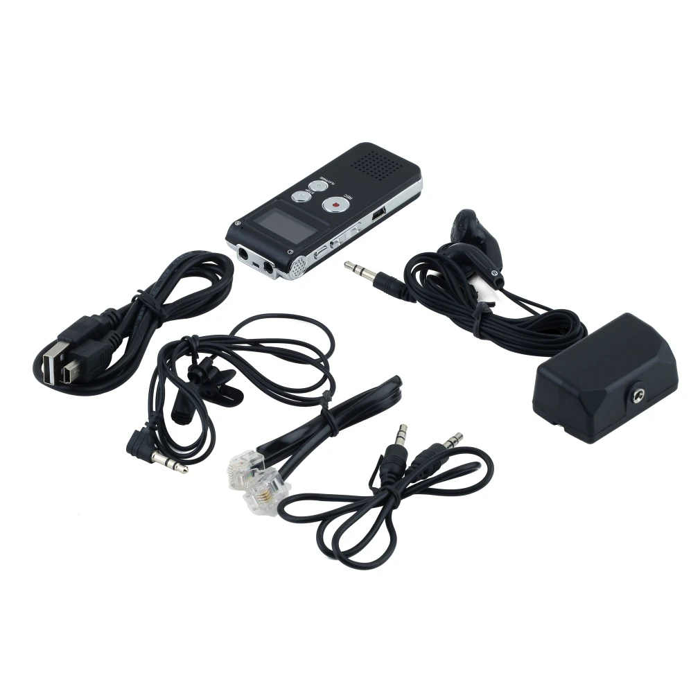 Digital Voice Recorder 8GB Memory with Digital LCD Display Voice/Audio Recorder with Microphone Dictaphone with U Disk Function