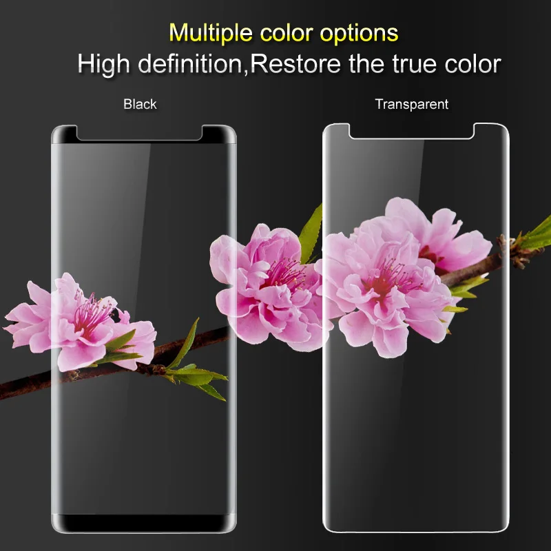 iMAK Leather 3D Full Curved Tempered Glass Screen Protector For Samsung