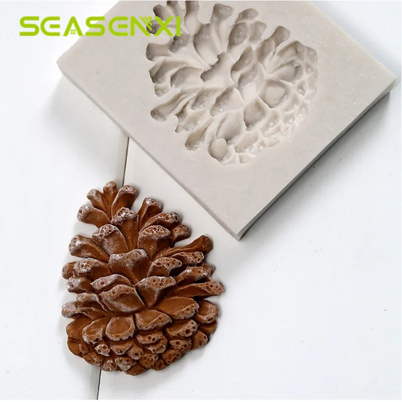 

Fondant Silicone Mold Pine Nuts Cone DIY Decor Molds Candy Jelly Soap Mould Chocolate Cake Decorative Baking Tool Kids' Favorite