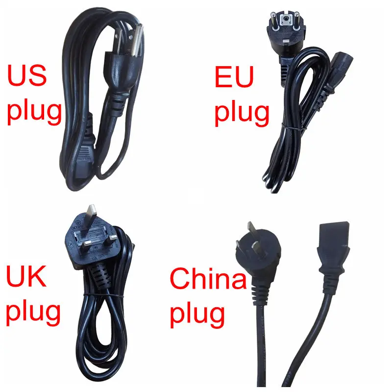 

GETWORTH Computer Power Cable US Plug UK Plug China Plug Europe Plug Power Supply Universal Cable 1.5m