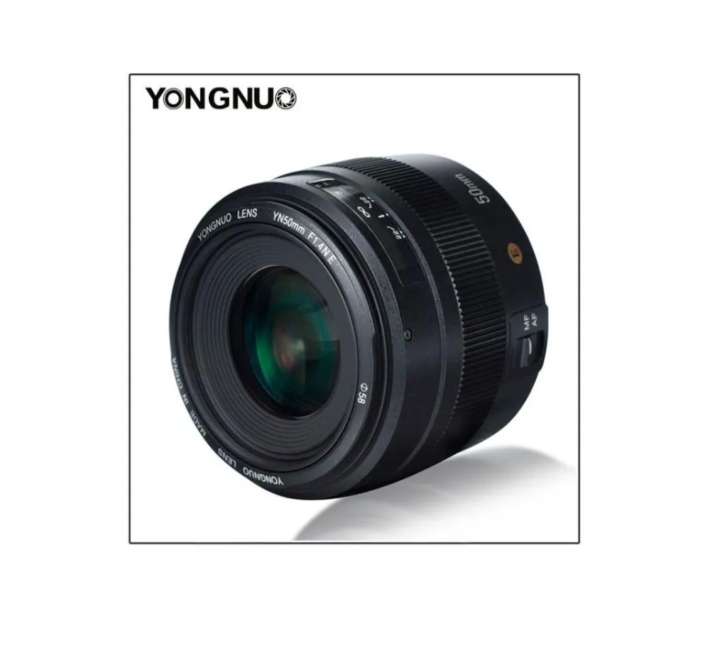 Светодиодная лампа для видеосъемки YONGNUO YN50MM F1.4N е стандартное фиксированное фокусное расстояние объектив AF/MF объектив для Nikon D7500 Nikon D7500 D7200 D7100 D7000 D5600 D5500 D5300 D5200 D5100