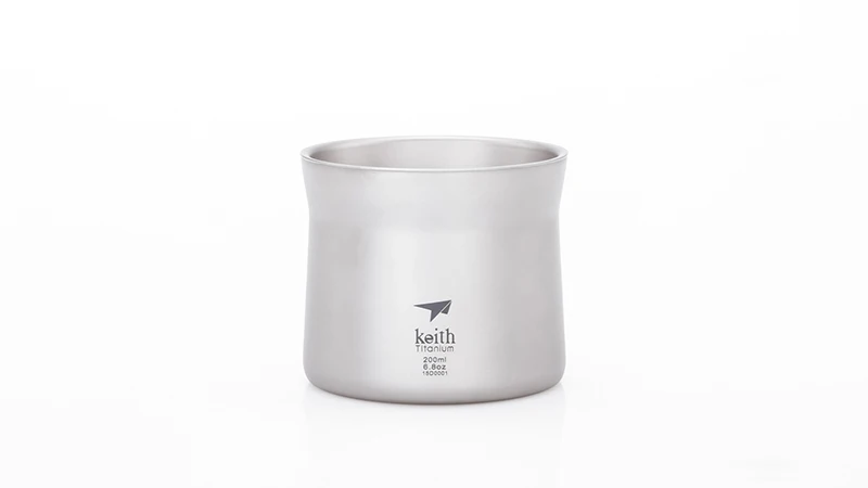 Keith Pure titanium кофейная чашка, фильтр, кружка для чая, капельного типа, титановый фильтр, воронка, ручной кофейник, легкий, 220 мл, Ti3911