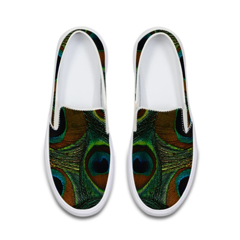 

Peacock Fur Women Flat Shoes Loafers Autumn Slip On Sneakers Daily Female Casual Mom Flats Slip On Plartform Rubber Sole