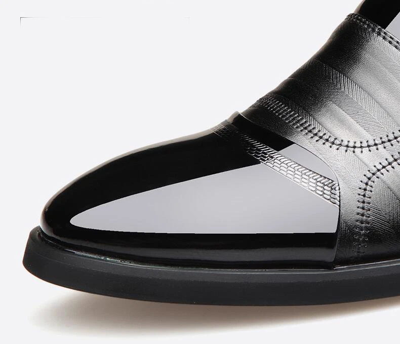 Модные кожаные нарядные туфли для мужчин; zapatos hombre Vestir; мужские офисные туфли на молнии; ботинки мужские без застежки