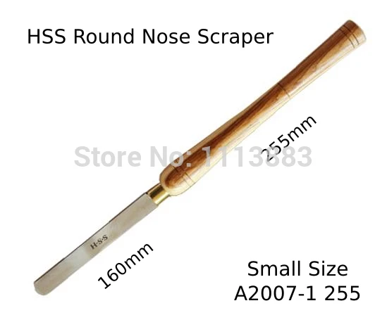 

A2007-1 255 Small Size HSS Round Nose Scraper Woodturning Tool Gouge
