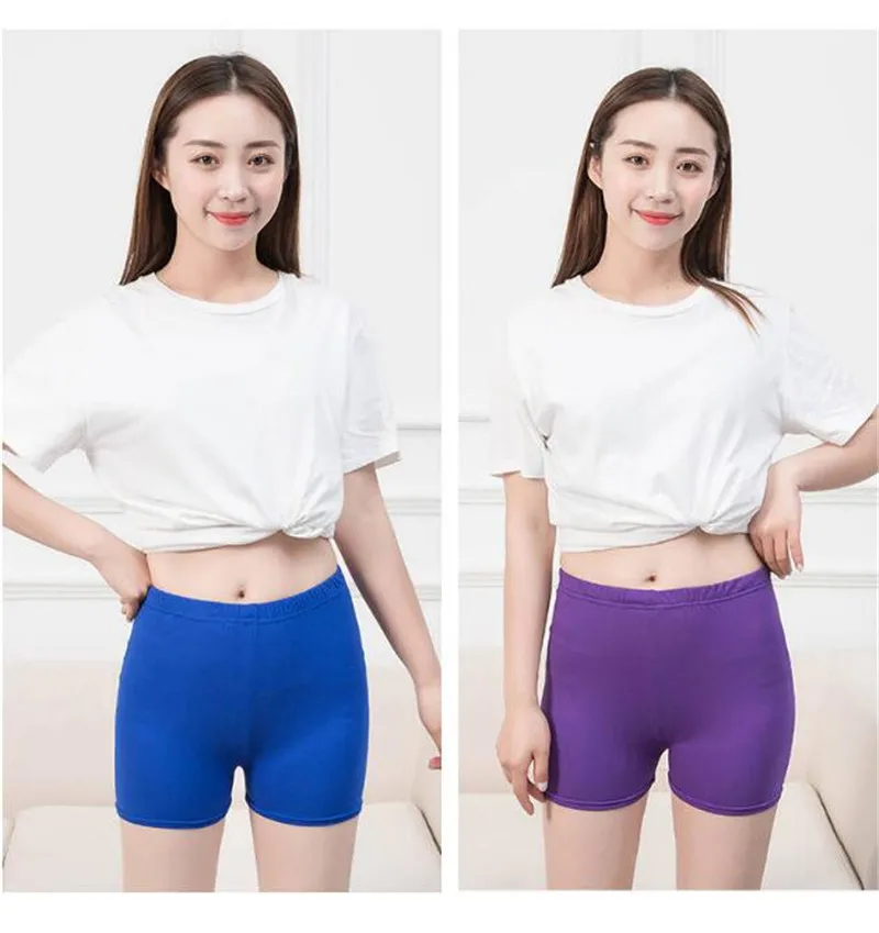 NDUCJSI Fashion Summer Casual Shorts Woman Stretch High Elastic Fitness Shorts Female White Green Sexy Short Candy Color