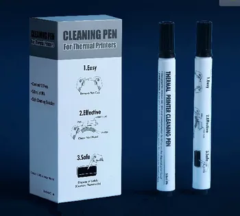

Free Shipping - 12 pcs Cleaning pens to remove ink, dirt and contamination build up on your card or label printer printhead