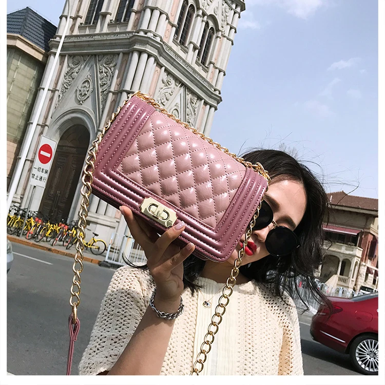 

Luxury Brand Logo PU Leather Women Chain Shoulder Famous Design Ladies Paris Messenger Vintage Crossbody bags channels handbags