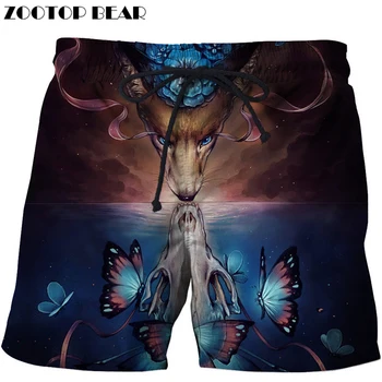 

Wolf Printed Beach Shorts Men Pants Funny Board Shorts Plage Quick Shorts Cartoon Swimwear Fashion 8XL Drop Ship ZOOTOP BEAR