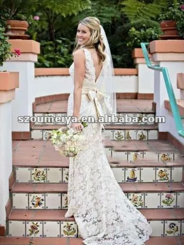 Oumeiya Orw214 Magazine Style Celebrity Lace Wedding Dress In Oumeiya Orw214 Magazine Style Celebrity Lace Wedding Dress