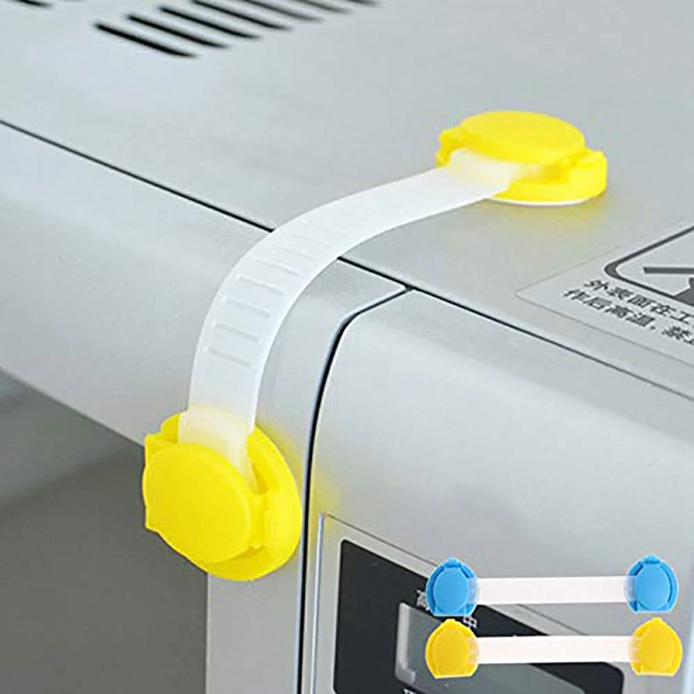 

10Pcs Baby Long Cute Bendable Door Drawers Safety Lock Children Protection Lock Cabinet Door Drawers Refrigerator Lock