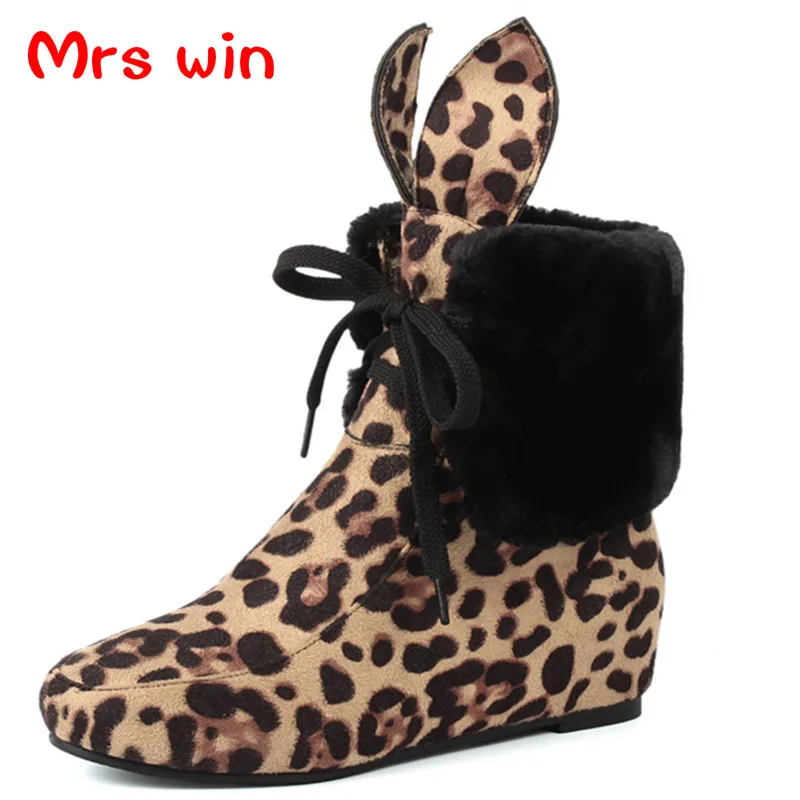 

2016 new  Plus size 34-43 new winter snow boots flat shoes lace up ankle boots sweet lovely ladies fashion shoes woman