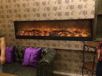 

Chile Free shipping to door by express 1800 mm 220v large electric fireplace with heating function