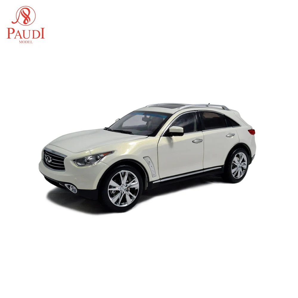 Модель Paudi 1:18 1/18 1 18 Scale Infiniti QX70 белое статическое моделирование литой Сплав модель