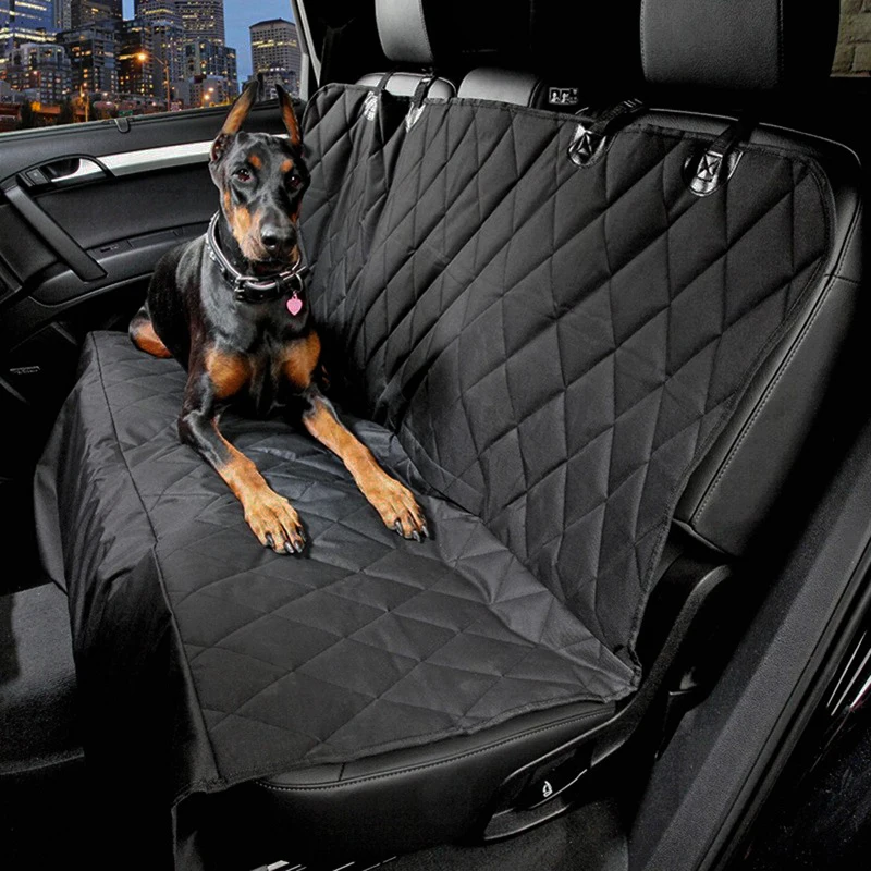 Universal Vehicle Pet Seat Cover Dog Mats Nonslip Folding Rear Back