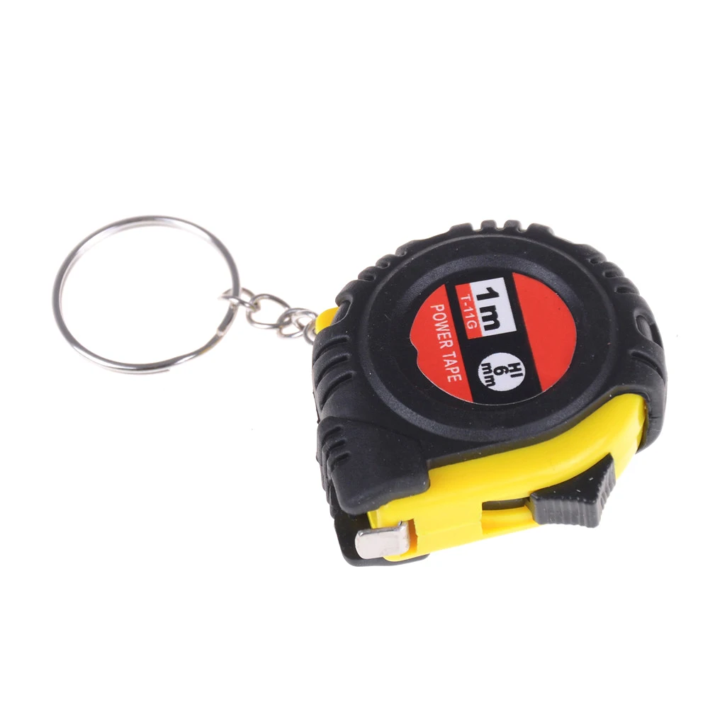 Mini Pocket Size Metric 1m Measure Tool Retractable Ruler Tape Measure Key Chain High Qualityin