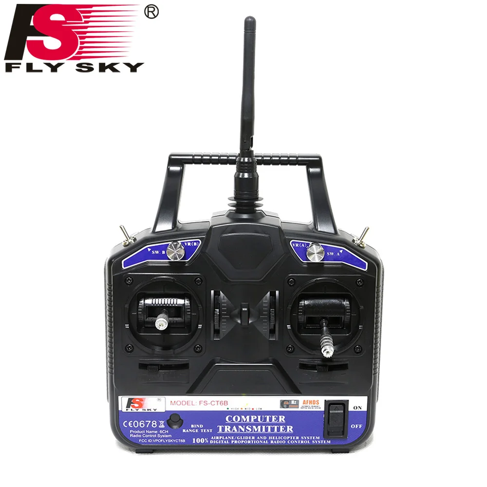 

Fly Sky FS-CT6B 6CH 2.4G RC Transmitter & FS-R6B receiver Remote controller 6 channel for Heli/Airplane/Glid/Copter RC Drone