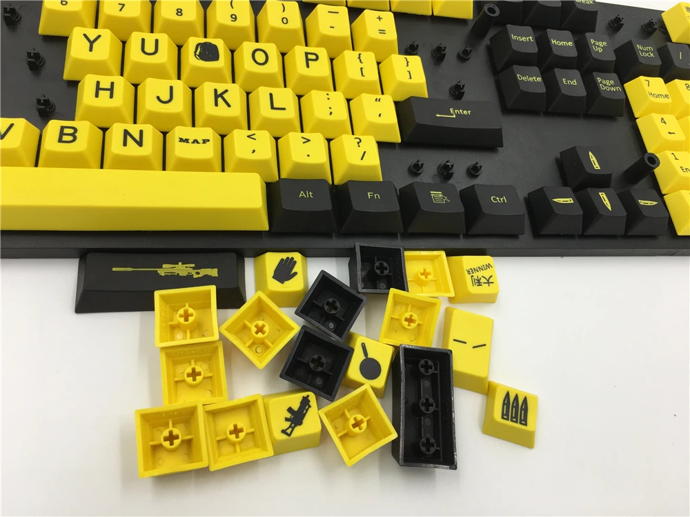 MP PUBG Keycap 156 клавиш краситель-сублимация PBT Вишневый профиль для механической игровой клавиатуры