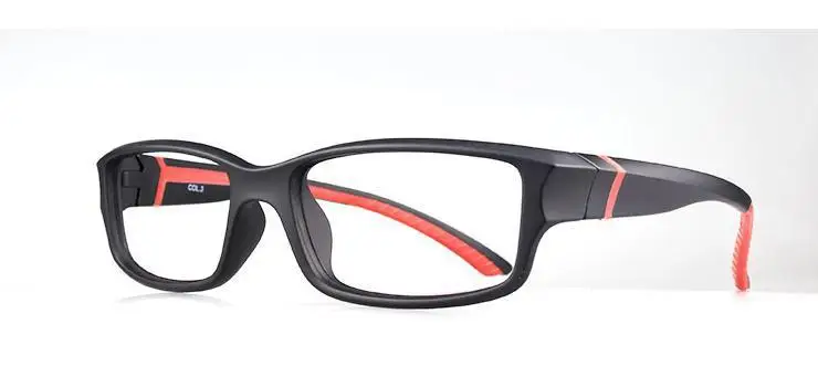 Новое поступление Ультра-легкие TR90 outroom защитные очки, оправа по рецепту очки мужские очки в оправе мужской Rx с множеством точек артикуляции колес - Цвет оправы: black with red leg