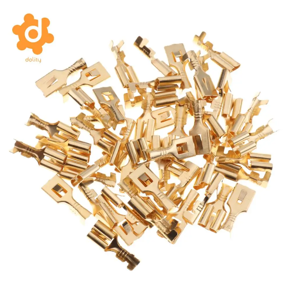 10 Pieces Automotive 5 Pin Relay Socket Holders with 6.3mm Copper Terminals