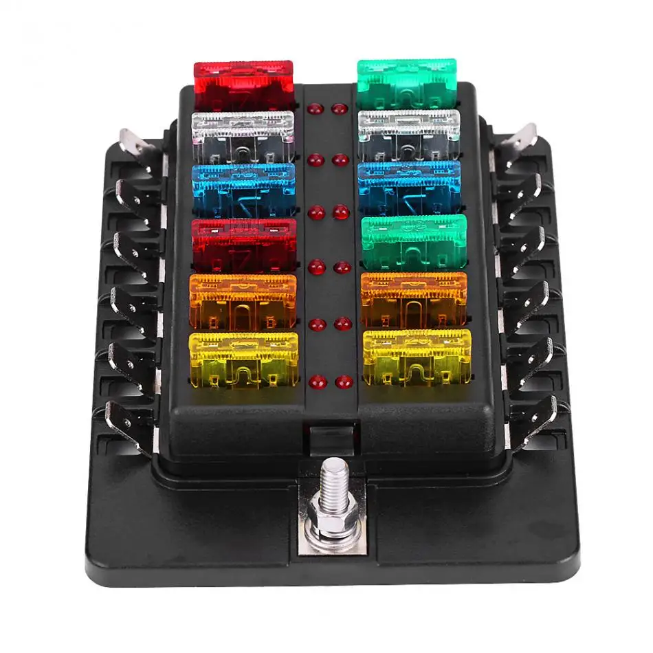 Aliexpress.com : Buy 12 Way Circuit Blade Fuse Box ... automotive fuse box holder 