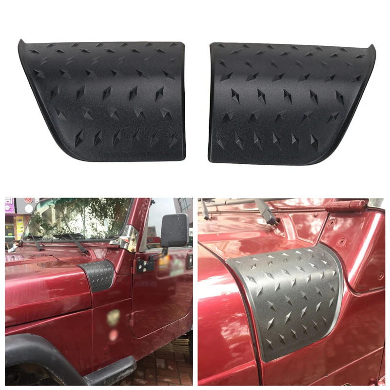 Для 1997 2006 Jeep Wrangler TJ корпус капота армированный чехол наклейки ABS алмазная