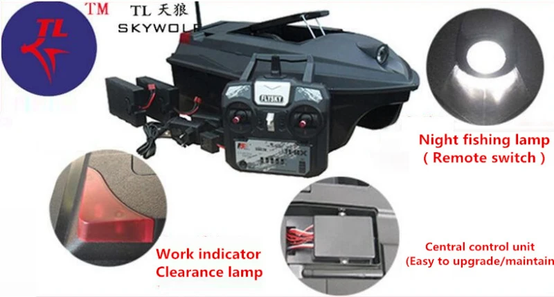 Сумка, профессиональная Летающая рыбацкая лодка с дистанционным управлением, 2,4 г, 3 кВт, двойное тело/хорошо наживка/аккумулятор, водонепроницаемая лодка с дистанционным управлением