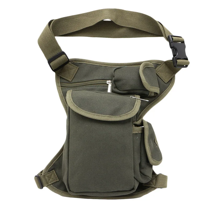 

Canvas Men's Motorcycle Riding Hip Fanny Pack Waist Thigh Drop Leg Bags