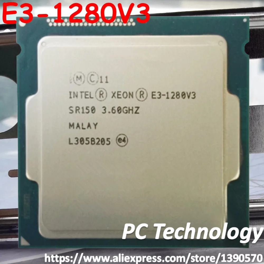 Оригинальный процессор Intel Xeon 3 60 ГГц 8 м LGA1150 четырехъядерный E3 1280 V3 настольный