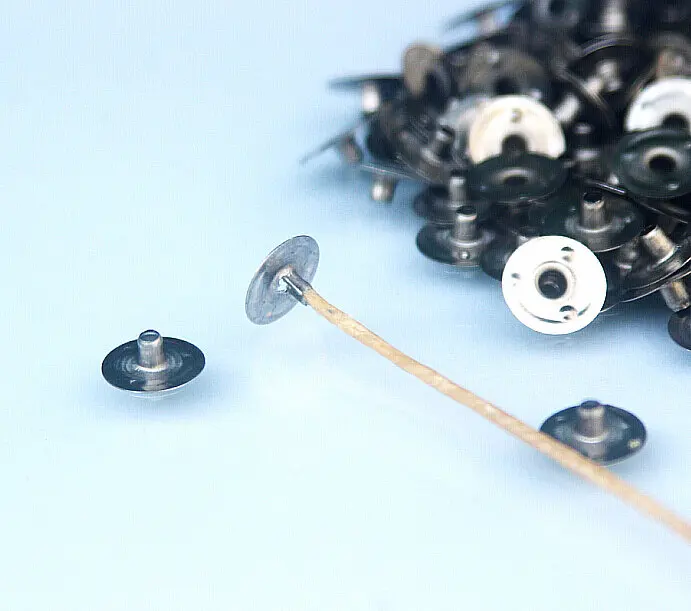 NEW 500pcs Candle Wick Metal Sustainer Wick Tabs Diameter 1/2" 12mm x