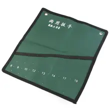 WINOMO холстяная рулон инструментов для макияжа сумка для хранения 8-карман гаечный ключ, дюймовый стандарт организатор мешок