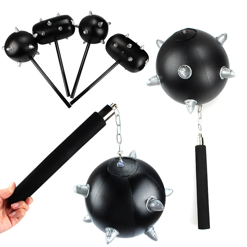 

Child Fight Hammer Inflatable Sticks Toys Inflatable Mace Clapper Ballon for Kids Water Game Bar Party Fan Stick