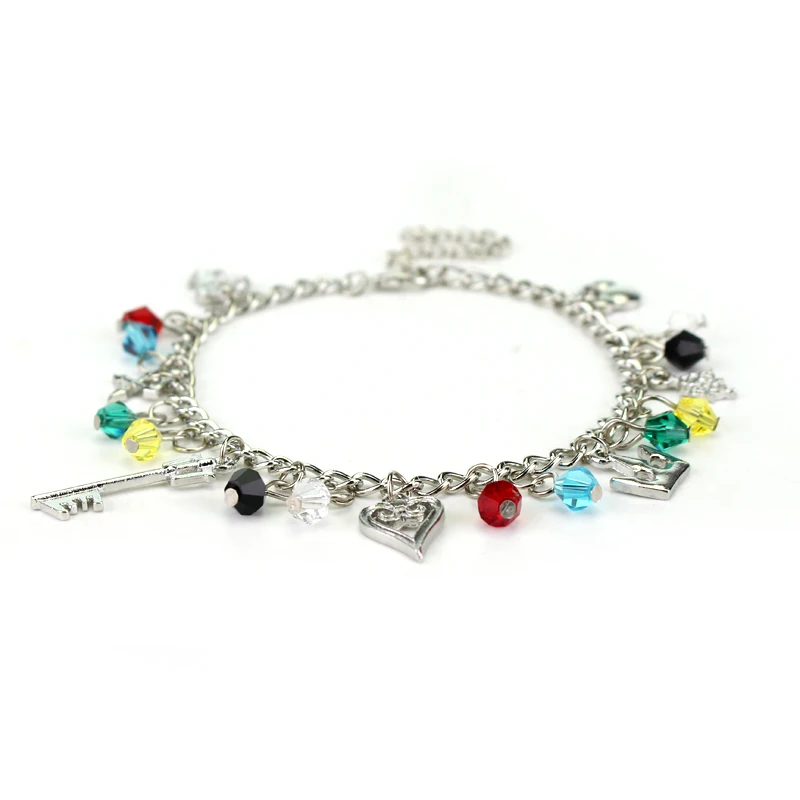 dongsheng Fashion Jewelry Kingdom Hearts Charm Bracelet Keyblade Crown