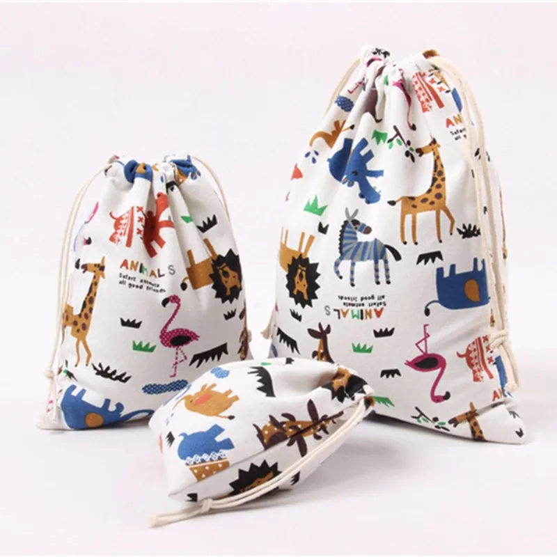 1PC-Wedding-Cotton-Canvas-Candy-Gift-Bags-Cartoon-Safari-Animal-Printed-Kids-Birthday-Party-Favor-Candy-1