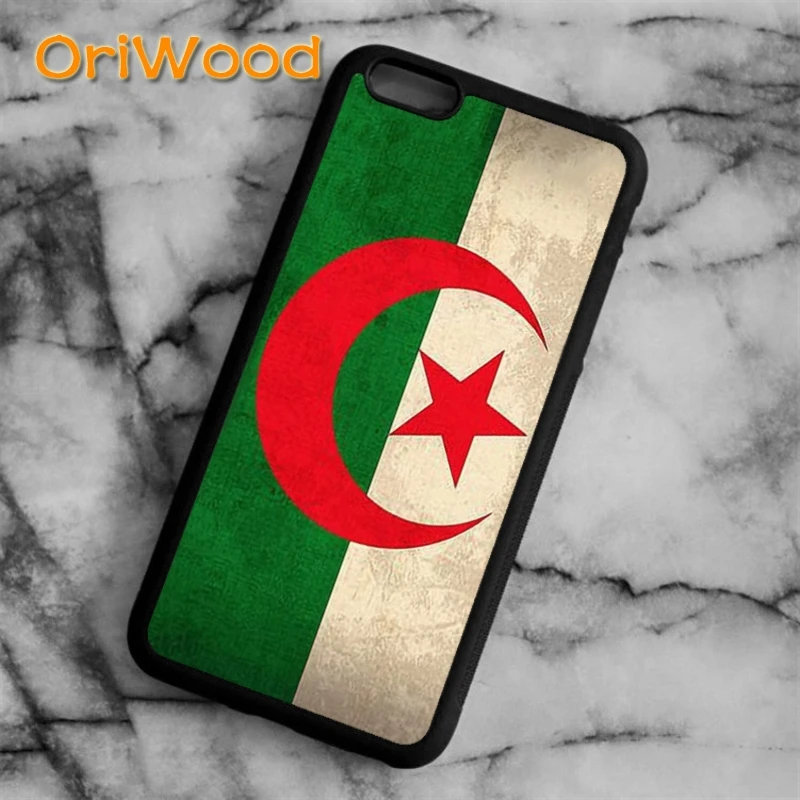 Чехол OriWood с флагом Алжира для iPhone 5 6s 7 8 plus X XR XS 11 12 13 pro max Samsung Galaxy edge S8 S9 S10 |