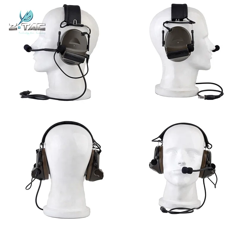 Fone de Ouvido Fone de Ouvido com Cancelamento de Ruído Z-tático Airsoft Elemento Aviação Comtac ii Peltor com Cancelamento de Ruído 2 Softair Esporte 10 Cheap Fones de Ouvido tático & Acessórios