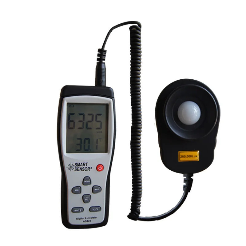 Smart Sensor AS823 Digital Lux Meter light meter Illuminance flow meter