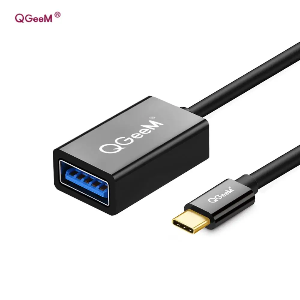 QGeeM USB C OTG кабель адаптер USB 3,0 USB 2,0 OTG Тип c OTG для samsung galaxy s8 s9 HUAWEI P10 P20 mate 20 pro Macbook USB OTG - Цвет: USB 3.0 C OTG