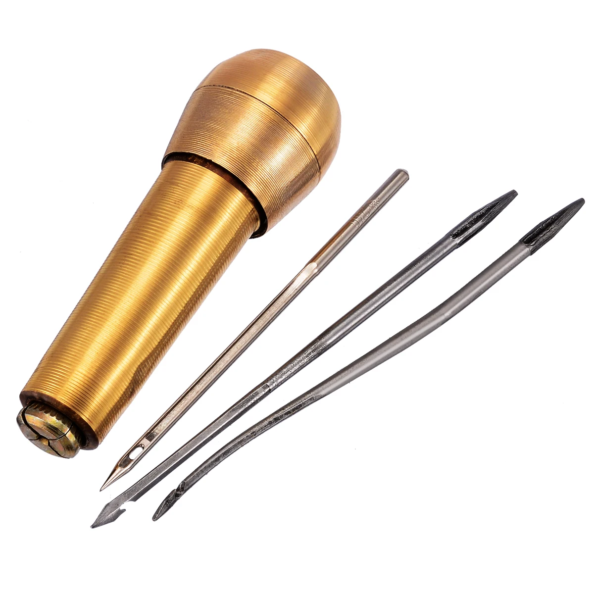 1 Set Canvas Leather Tent Shoes Sewing Awl Taper Repairing Tool Sets Hand Stitching Leathercraft Needle Kit