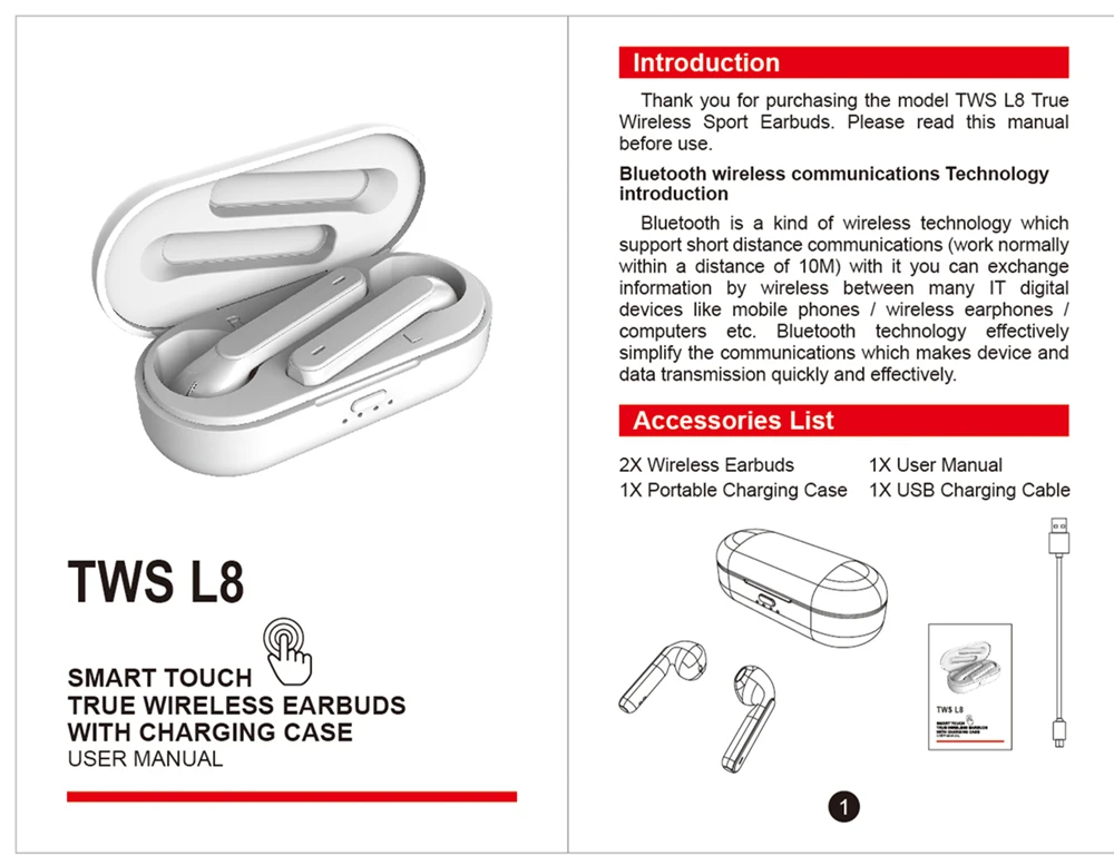 TWS L8 Bluetooth наушники беспроводные наушники Смарт сенсорное управление наушники 3D объемный звук PK w1chip i10 i20 i30 tws i90