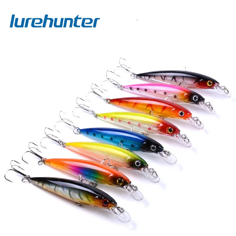 

Lot 8pcs Minnow Fishing Lure Crank Bait Hooks Bass Crankbait Tackle 8.2cm/7.3g