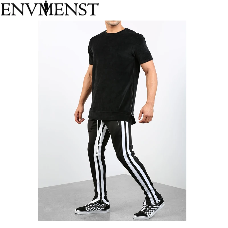 striped jogging pants
