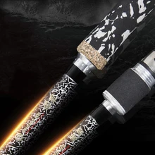 Светильник и тяжелая Удочка 2,1 м, 2,28 м, 2 секции, высокоуглеродистая удочка для лодки, удочка для серфинга, удочка для литья, рыболовные снасти H XH power