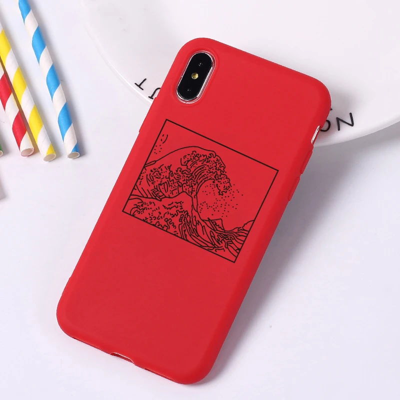 Для iphone x xs чехол Great Wave off Kanagawa задняя крышка мягкий чехол для телефона Fundas для iphone 6 6s 5S 6 6s 7 8 Plus X XS Max