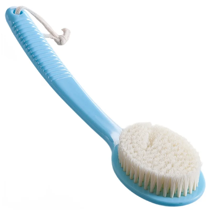 1PC Candy Color Long Handled Body Bath Back Massage Brush Scrubber