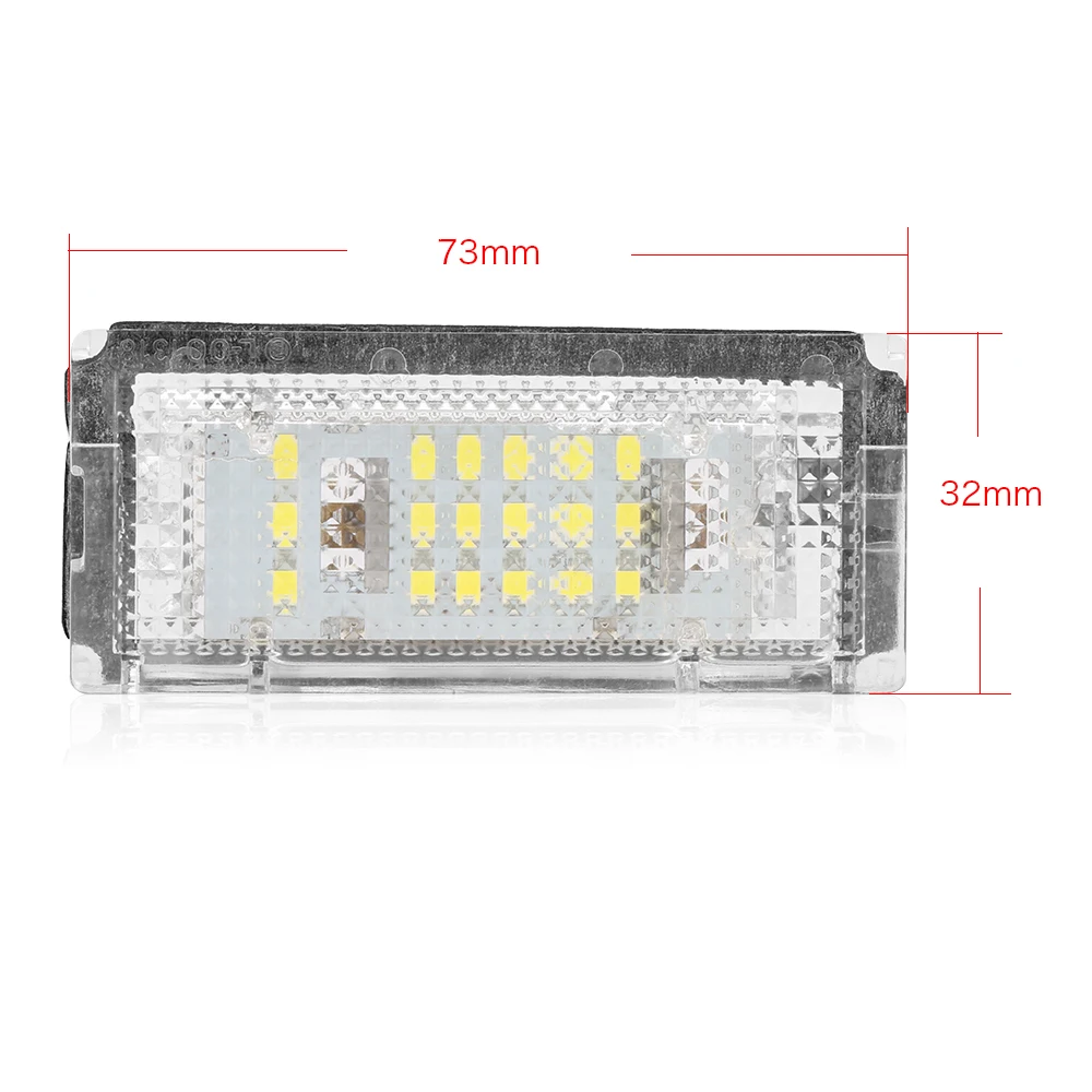 2 шт. светодиодный фонарь для номерного знака Canbus без ошибок светодиодный фонарь для номерного знака Автомобильный светодиодный сигнальный фонарь 12 В для BMW E46 4D 1998-2003
