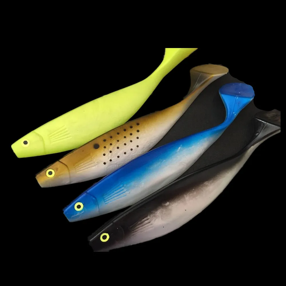 sea fishing lure 25cm 75g silicone soft bait 4pcs/lot swimbait lifelike