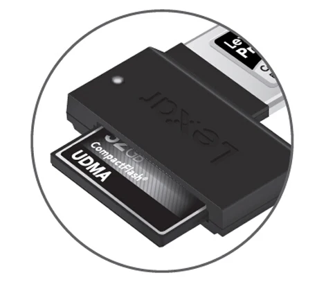 Lexar Professional UDMA 6 высокоскоростная Компактная вспышка CF to ExpressCard 54 мм 34 мм кард-ридер адаптер для ноутбука